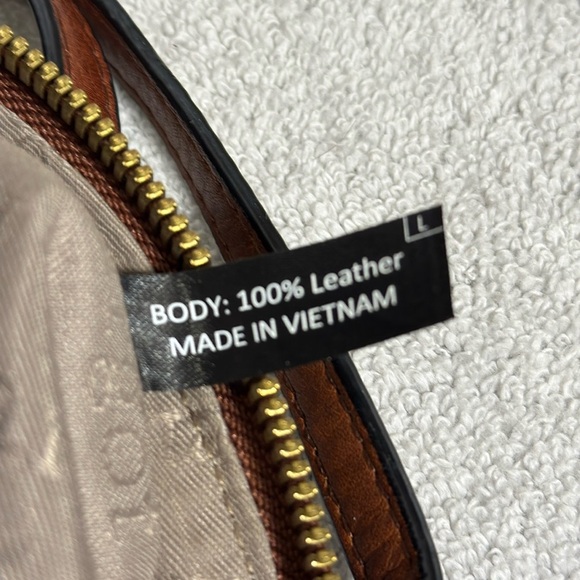 Margot New York Leather Backpack brown adjustable straps large soft lined inside main image 6